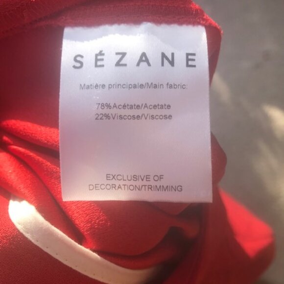 Sezane Red Women's Pants - Picture 11 of 11